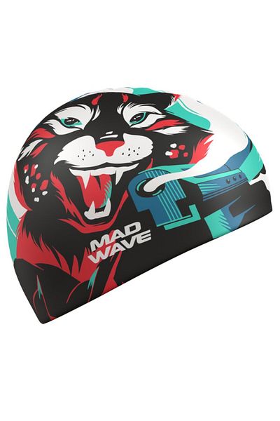 Mad Wave Cască de înot din silicon - Young Lynx, One Size - MULTI