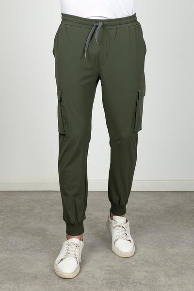 Cazador Pantaloni Jogger Nort cu talie cu șireturi, picior drept, cu buzunare