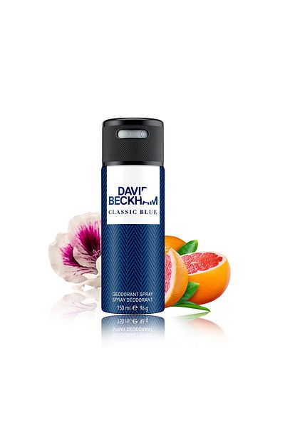David Beckham Classic Blue Deodorant Body Spray For Him - Antiperspirant Spray - 150ml (5.3oz)