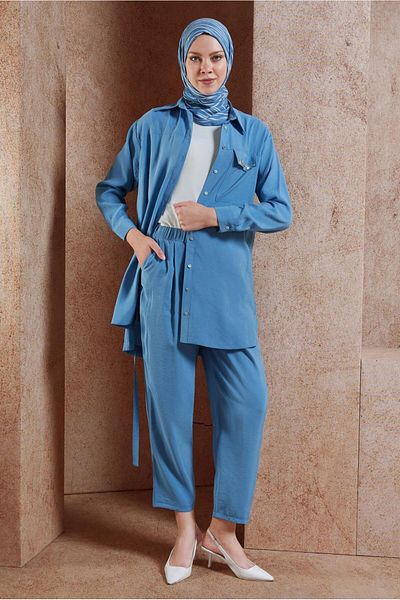 Alvina Costum cu pantaloni cu mărgele 44755