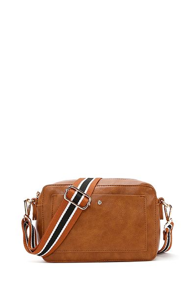 Derimod Women's Tan Long Strap Crossbody Bag 25Sbd2721Ft
