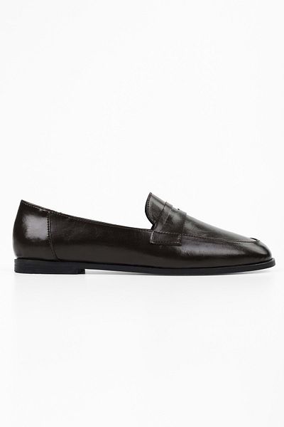 Shoeberry Damskie mokasyny Jule Brown Skin