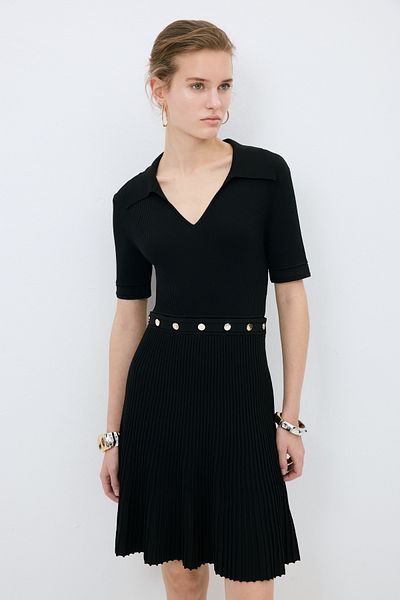adL Snap Knitwear Dress