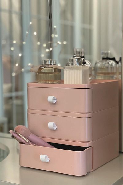 HOMENIVA Nivabox 3 piese pentru bijuterii, machiaj și cosmetice sertar organizator, organizator pentru birou, pudră