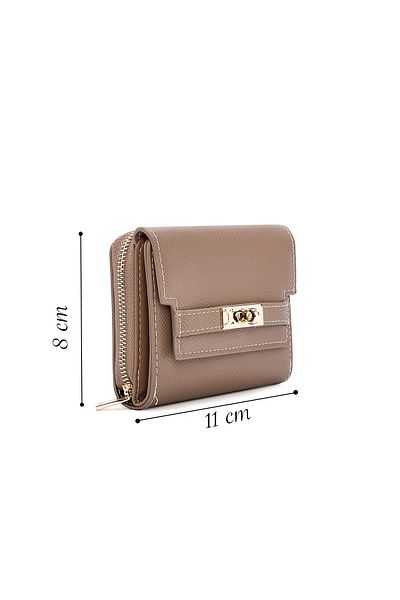 Derimod Women's Mink Printed Wallet 000A2D5619Cv