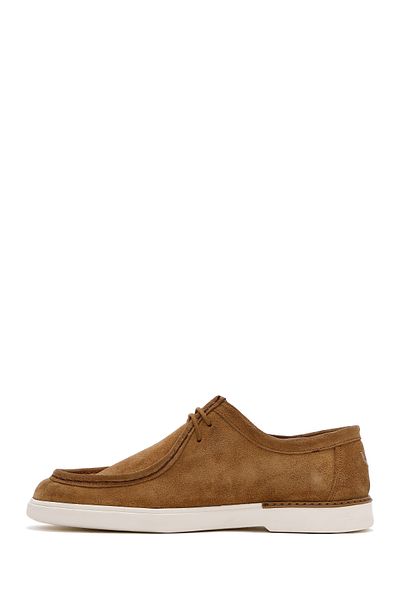 Derimod Men's Tan Suede Leather Casual Shoes 25Sfd 750510