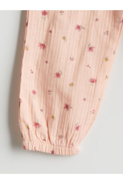 LC Waikiki Floral Girl's Pajama Bottom with Elastic Waist