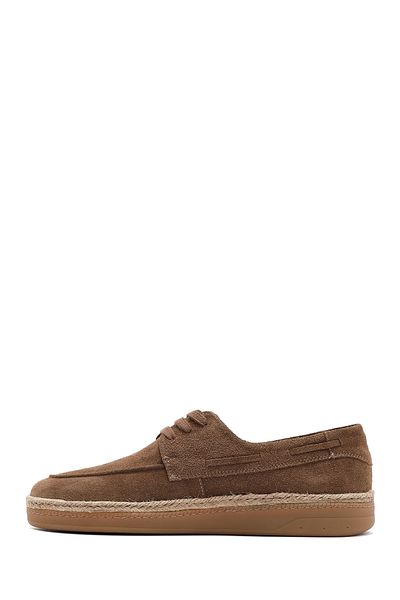 Derimod Men's Mink Lace-Up Suede Leather Casual Shoes 25Sfd 631910