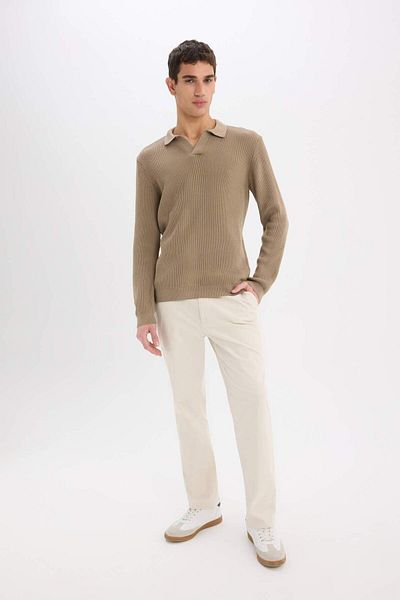 DeFacto Standard Fit Polo Neck Knitwear Sweater E6752Ax24Wn