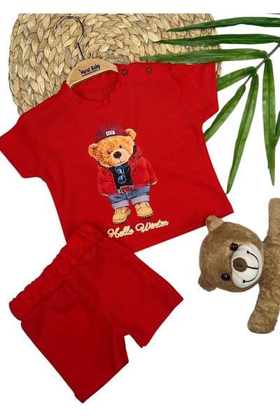 Murat Baby Baby Boy Teddy Shorts Set