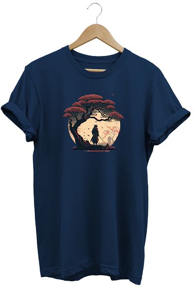 remonz Μπλουζάκι με στάμπα Samurai 100% βαμβάκι