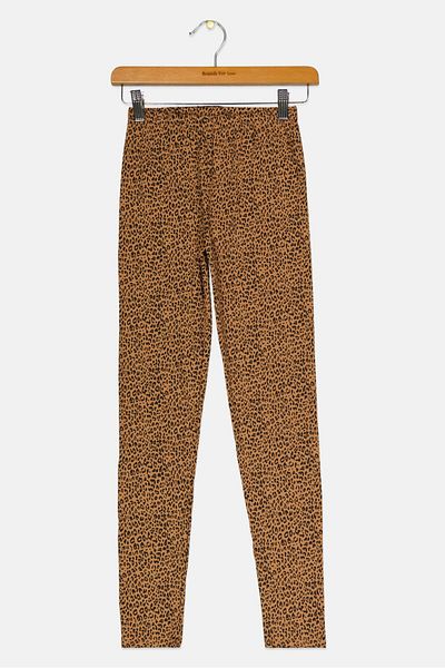 GAP Kids Girl Animal Print Pull On Leggings, Brown