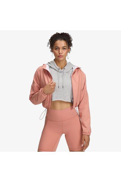 Under Armour سترة نسائية بغطاء للرأس باللون الوردي لا يمكن إيقافها