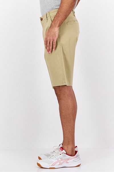 WRANGLER Men Plain 5 Pocket Chino Short, Khaki