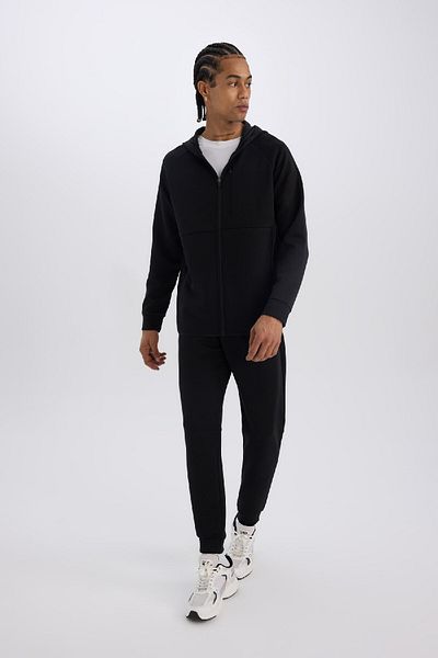 DeFacto Slim Fit Sportovní Jogger Tepláky - Slim Fit Skuba Diver Fabric - Standardní pas