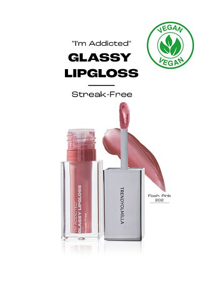 Trendyolmilla Beauty Extra glänzender Lipgloss, der die Linien nicht füllt, Flash Pink-202 TKZAW25DP00000
