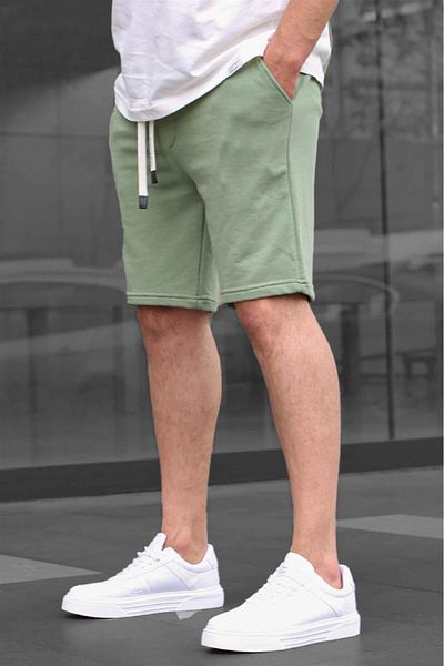 Madmext Khaki Basic Herren Shorts 6505