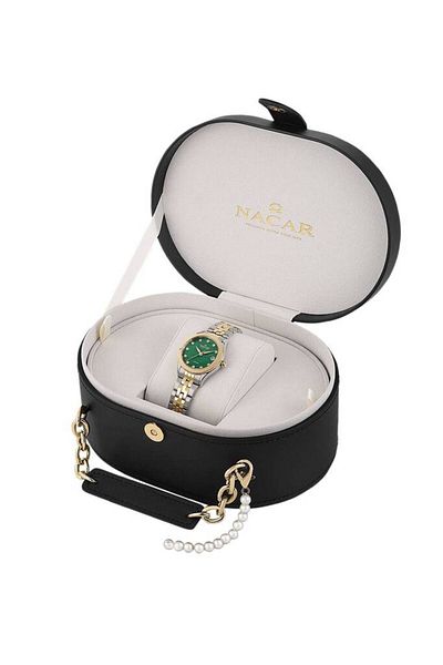 Nacar Sapphire Glass Silver - Gold Women's Wristwatch Nc34-39B763-Cnms