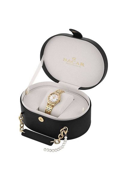 Nacar Sapphire Glass Gold Woman Wristwatch Nc34-39B763-Dwms