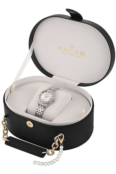 Nacar Sapphire Glass Silver Women Wrist Watch Nc34-39B763-Awms