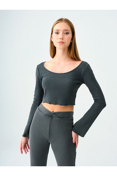 Loft بلوزة نسائية قصيرة الأكمام