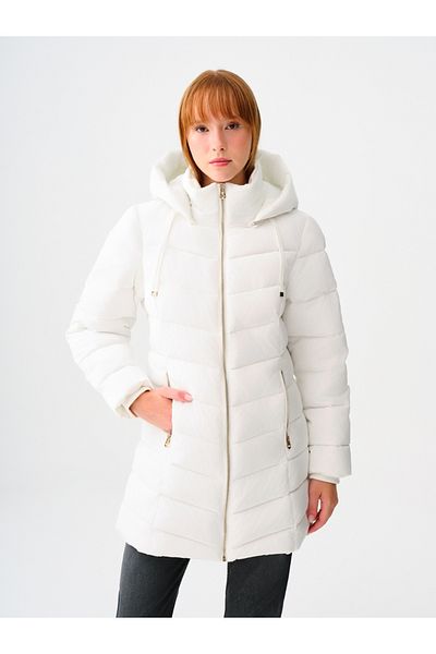 Loft White Women's Coat - Lf 2037282