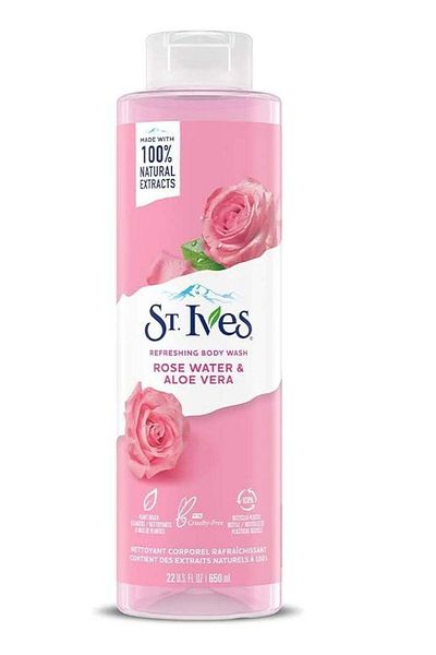 St. Ives غسول الجسم بالورد والصبار من سانت إيفز - 650 مل