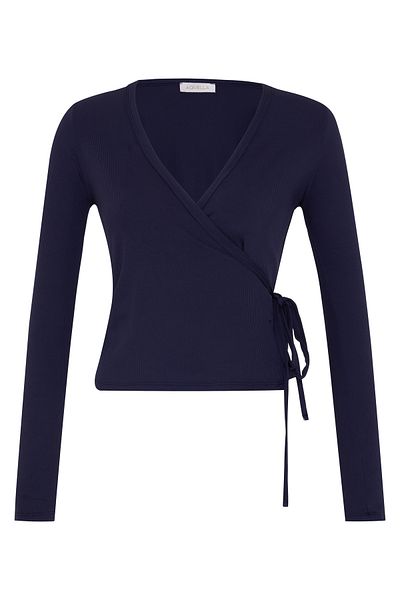 AQUELLA Camisole Navy Blue Double Breasted Cardigan