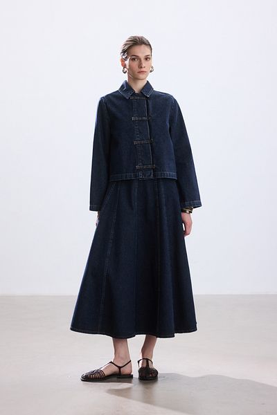 BE BLUE Short Denim Shirt Jacket