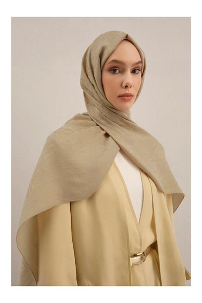 Armine Lyocell Naia Square Monogram Shawl