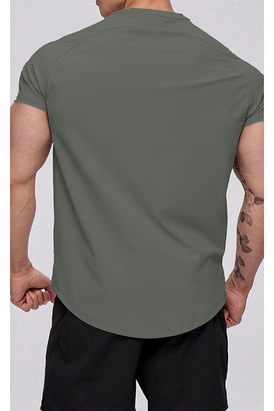 GHASSY CO. Ghassy Co. Men's Running Sports Reglan Oval Cut Jersey T-shirt
