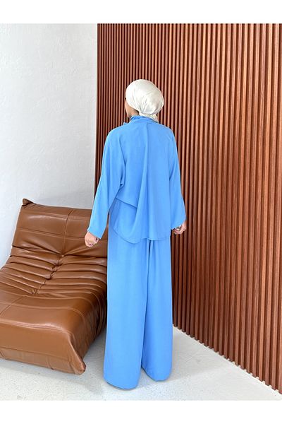 Melike Tatar بدلة بنطلون مطوي 71-7001