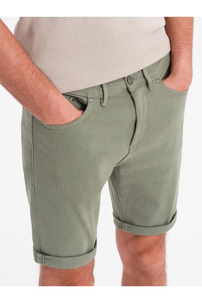 OMBRE Klassische Herren-Jeansshorts mit hochgekrempeltem Bein - Helloliv V5 OM-SRDS-0162 L