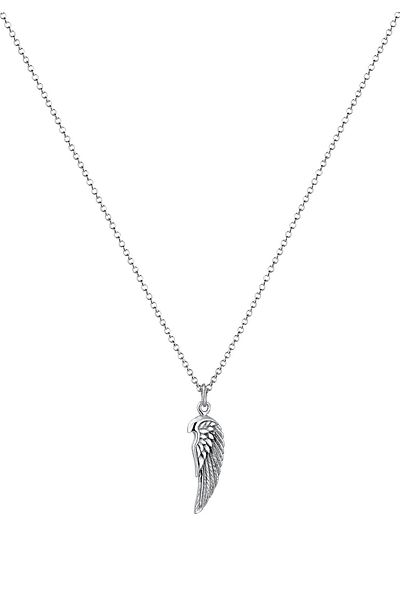 KUZZOI Halskette Feder Rock Oxide 925 Sterling Silber