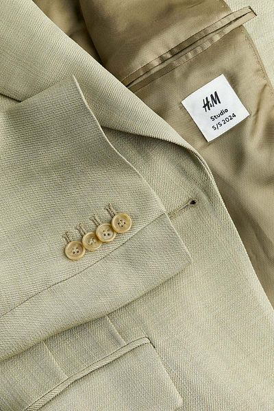 H&M Single-button viscose blazer