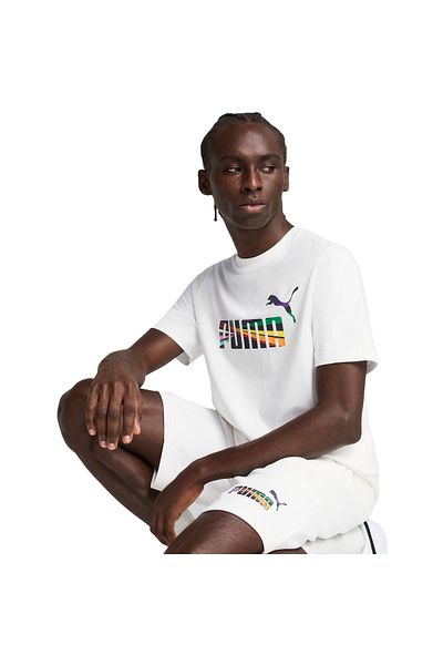 Puma Pánské tričko Puma Love United Tee, bílé