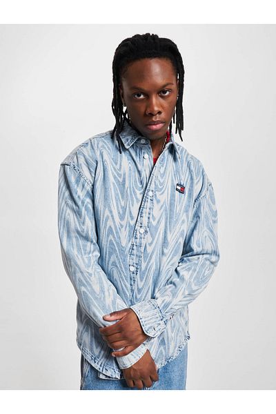 Tommy Hilfiger Herren Tommy Jeans Aop Langarmhemd