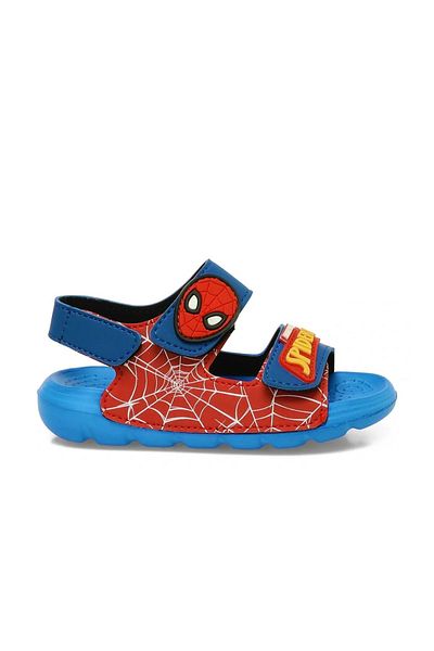 Disney Spiderman صندل سبايدرمان فيلكرو للأولاد، مناسب للاستخدام اليومي وفي الماء، نعل غير قابل للانزلاق