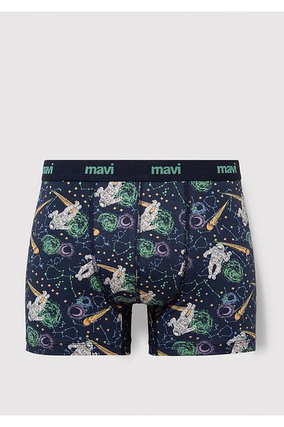 Mavi Bedruckter marineblauer Boxer 0910741-70695