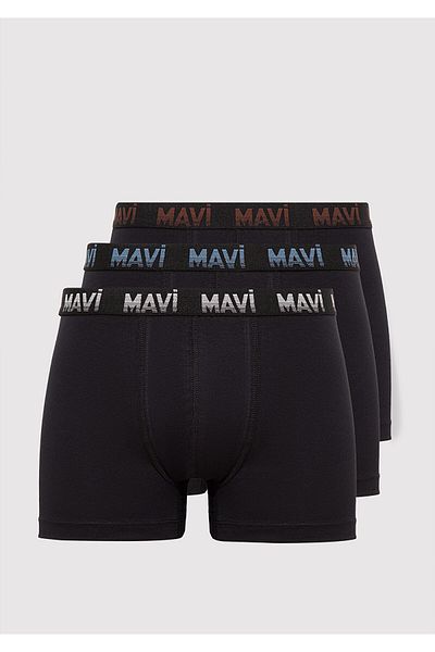 Mavi 3er-Pack schwarze Basic-Boxershorts 0911871 -900
