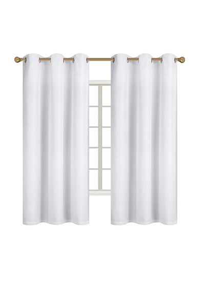 Home Box 2-Piece Indus Sheer Polyester Curtain Set For Home Decor off white