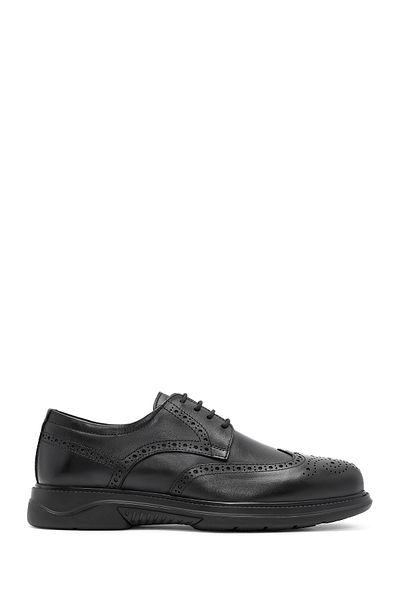 Derimod Pantofi casual din piele neagră cu șireturi pentru bărbați 24WFD 677418