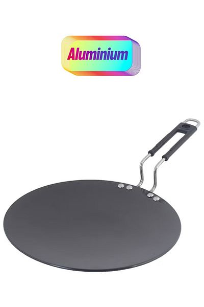 Home Box Hard Anodised Concave Tawa Black 25cm