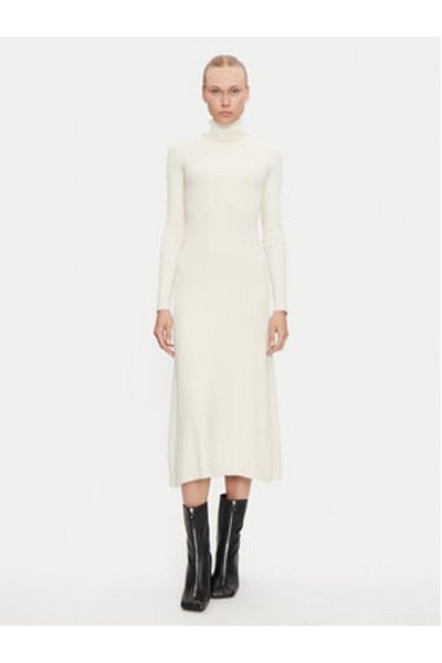 VILA Women's Knitted Dress 14106153 Ecru