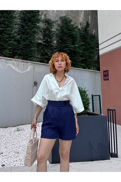 Bak'ap Pantaloni scurți din in velcro mărimea orașului