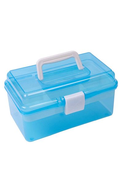 SensoPRO Milano SensoPRO Blue Compartmented Cosmetic Box, with a Drawer and Handle