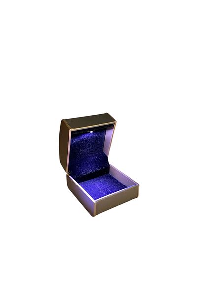 MeGass Dekor Leather Ring Box with Light