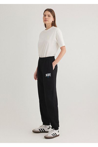 Mavi Logo Printed Black Sweatpants1010757-900