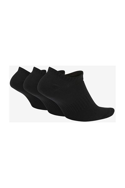 Nike Unisex Μαύρες κάλτσες 3 τεμαχίων SX7678-010 Καθημερινές ελαφριές