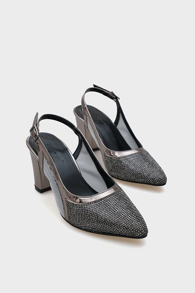 Capone Outfitters Ola 750 Pantofi cu toc înalt pentru femei, cu plasă de piatră